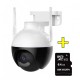 Комплект + КАРТА 64GB P КАМЕРА 6MP ICSEE Smart Sphere 4LED WIFI охранителна камера