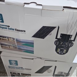 WI-Fi Соларна безжична въртяща камера 10MP работи с рутер