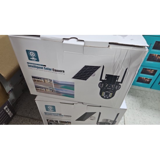WI-Fi Соларна безжична въртяща камера 10MP работи с рутер