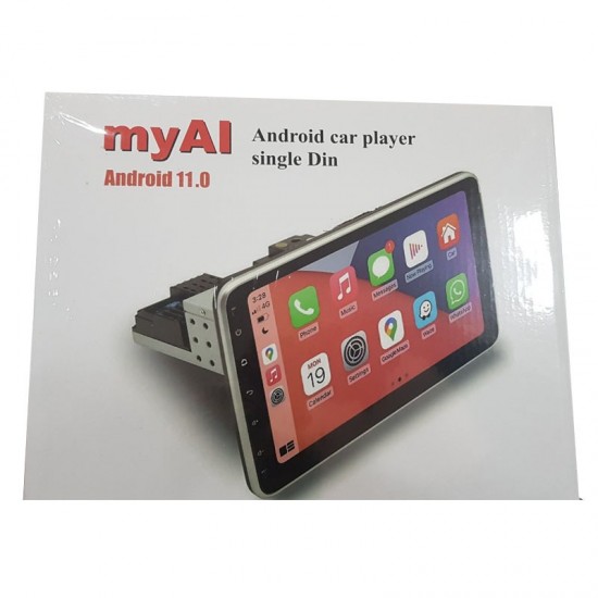 9"инча 1DIN Android 11.0 навигация Радио за Кола GPS Тъчскрийн 360° Ротация