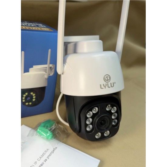 3броя в комплект Wi-Fi камери за наблюдение LyLu 4K Ultra HD 10 mpx модел 2026 (ip 67)