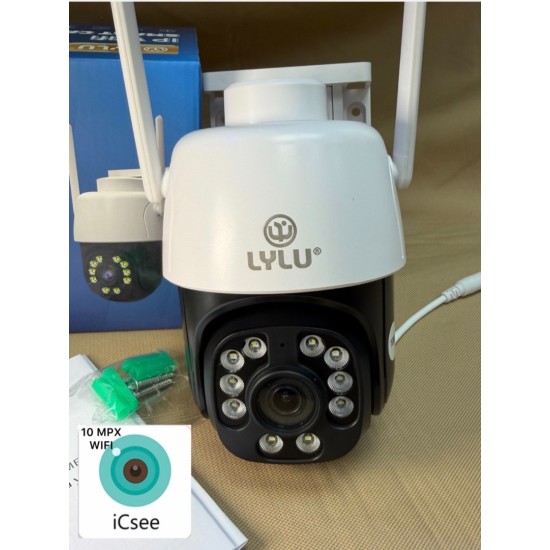 3броя в комплект Wi-Fi камери за наблюдение LyLu 4K Ultra HD 10 mpx модел 2026 (ip 67)