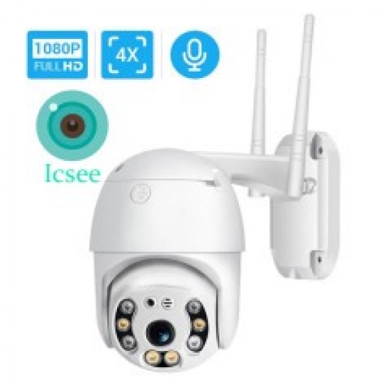 2 БРОЯ ICSEE КУПОЛНА БЕЗЖИЧНА ВЪРТЯЩА КАМЕРА 8 MP.