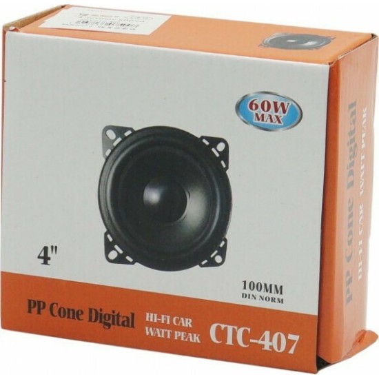 Автомобилни говорители PerVoi CTC-407 4 инча 10см 60W MAX