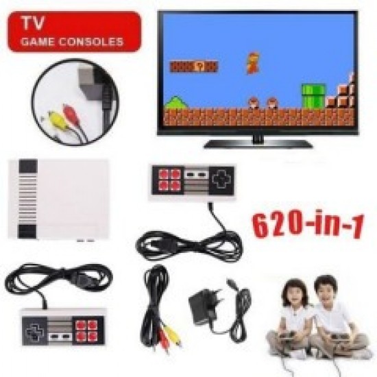 ТЕЛЕВИЗИОННА ИГРА С 620 ВГРАДЕНИ КЛАСИЧЕСКИ ИГРИ NINTENDO/НИНТЕНДО 620