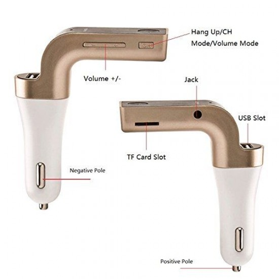  Hands-Free Bluetooth FM трансмитер Universal Carg7, MP3 Player за автомобил Car MP3 Music Player