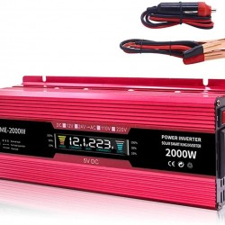 ИНВЕРТОР НА НАПРЕЖЕНИЕ С ДИСПЛЕЙ ОТ 12V НА 220V С МОЩНОСТ ОТ 2000W