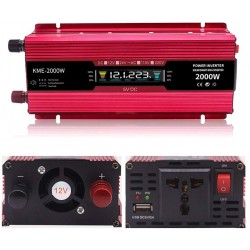 ИНВЕРТОР НА НАПРЕЖЕНИЕ С ДИСПЛЕЙ ОТ 12V НА 220V С МОЩНОСТ ОТ 2000W
