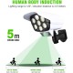 LED Соларна лампа имитираща камера за видеонаблюдение / фалшива камера с LED прожектор и сензор за движение