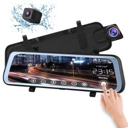 Видеорегистратор - огледало с две FULL HD камери DVR 9.66 inch за кола