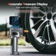Преносим въздушен компресор, цифров, LED, 8000mAh, 4 дюзи, 20.5x11x7cm, сив
