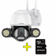 A10 Професионална WIFI IP камера 5 Mpx ICSEE 1080P INFRARED външна охранителна камера + КАРТА 64GB