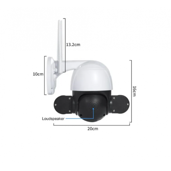 A10 Професионална WIFI IP камера 5 Mpx ICSEE 1080P INFRARED външна охранителна камера + КАРТА 64GB