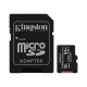 Карта памет Kingston microSDHC 64 GB, UHS-I, class 10 с преходник