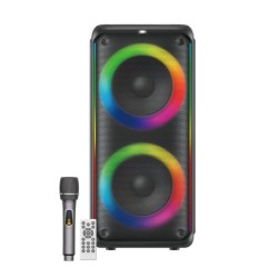 KTS1909 Безжична Bluetooth тонколона 5.0 с двойни 8-инчови 60W високоговорители и RGB светлини