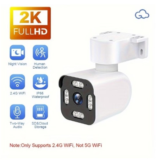 IP камера 3MP BULLET PRO  , нощно виждане, двупосочно аудио, аларма, водоустойчива IP66