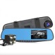 DVR регистратор огледало с две камери