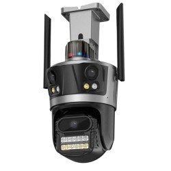 P-17 12MP IP камера WiFi PTZ 3 лещи 3 екрана 8X увеличение 