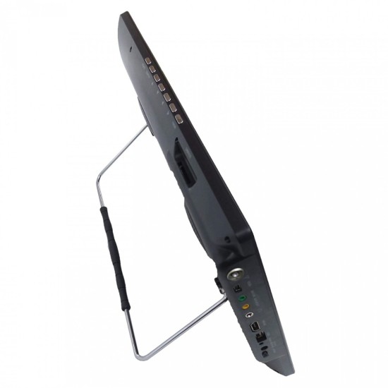 Портативен телевизор Perfect 10" | DVB-T2, 12V/220V, USB, HDMI, Батерия за къмпинг различни размери 220V/12 V + стойка цифров тиунер, български канали / цифрова антена 