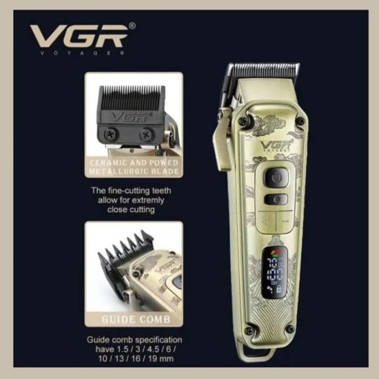 VGR V-642 – 3 в 1 Машинка за подстригване, тример и самобръсначка