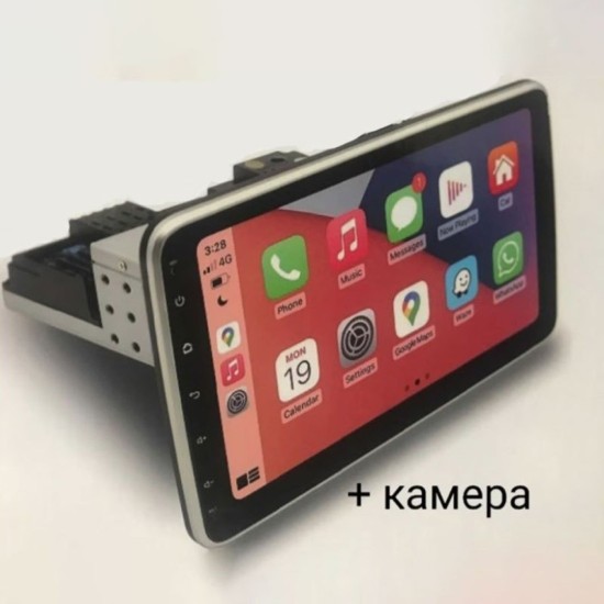Автомобилна мултимедия с Android 11, single din, 10 INCH въртящ екран 360 градуса
