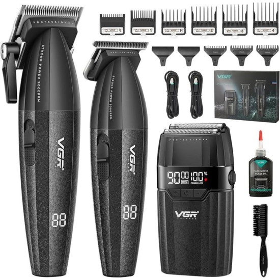Професионален комплект VGR 640S3 – 3 в 1 (Черен)