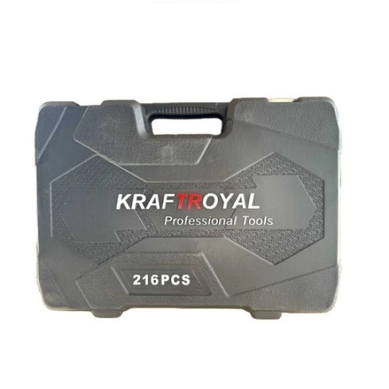 Комплект гедоре  KraftRoyal 216 части инструменти