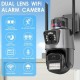 PTZ Двойна IP камера 8MP с две антени цветно нощно виждане WIFI, ICSEE, ULTRA HD, модел P11