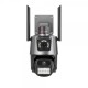 + 64GB карта PTZ ДВОЙНА IP КАМЕРА 12MP С ДВЕ АНТЕНИ ЦВЕТНО НОЩНО ВИЖДАНЕ WIFI, ICSEE, ULTRA HD, МОДЕЛ P11