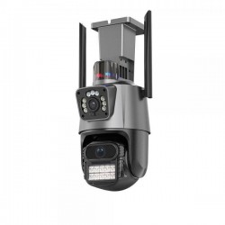 PTZ Двойна IP камера 8MP с две антени цветно нощно виждане WIFI, ICSEE, ULTRA HD, модел P11