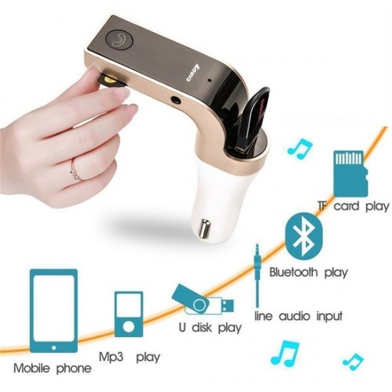  Hands-Free Bluetooth FM трансмитер Universal Carg7, MP3 Player за автомобил Car MP3 Music Player