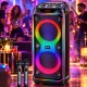 Професионална парти караоке тонколона BTS-2496 (Dual 10", 220W, BT 5.3) с безжичен микрофон