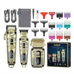 VGR V-642 – 3 в 1 Машинка за подстригване, тример и самобръсначка
