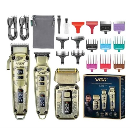 VGR V-642 – 3 в 1 Машинка за подстригване, тример и самобръсначка