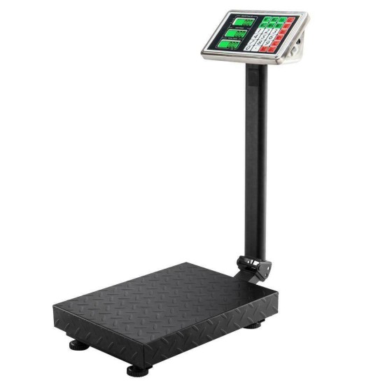 ЕЛЕКТРОНЕН КАНТАР ДО 100КГ. ВЕЗНА С ПЛАТФОРМА 30СМ X 40СМ и LCD дисплей