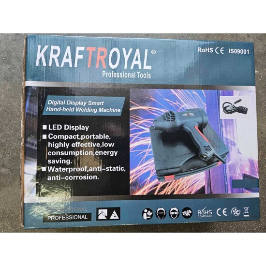 Професионален ръчен електрожен тип пистолет Kraftroyal 350A 3000W