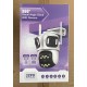 Тройна външна WiFi камера P15 с три ектрана 3MP+3MP+6MP, ICSee, Бяла