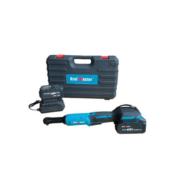 Акумулаторна тресчотка KraftMaster 36V 8Ah – 2 батерии и зарядно