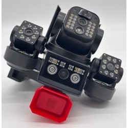 Соларна WiFi камера V380 Pro 16MP с 3 обектива, 360° наблюдение и нощно виждане