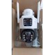 Двойна Соларна безжична водоустойчива камера WIFI 10MP LED