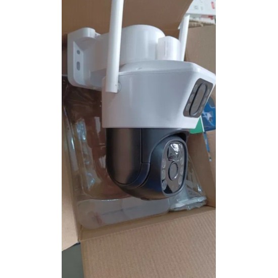 Двойна Соларна безжична водоустойчива камера WIFI 10MP LED
