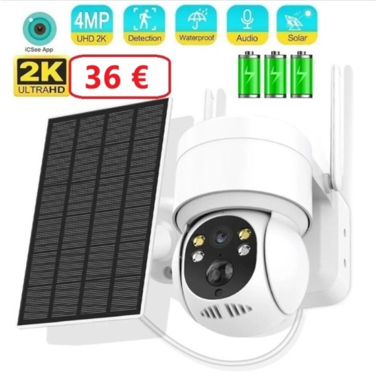 ICSEE Соларна Wifi камера с отделен панел 4MP - TQ2